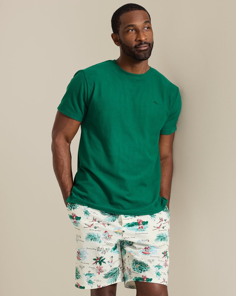 Big & Tall 12 Days of Paradise Short-Sleeve Top & Shorts Family Pajama Set