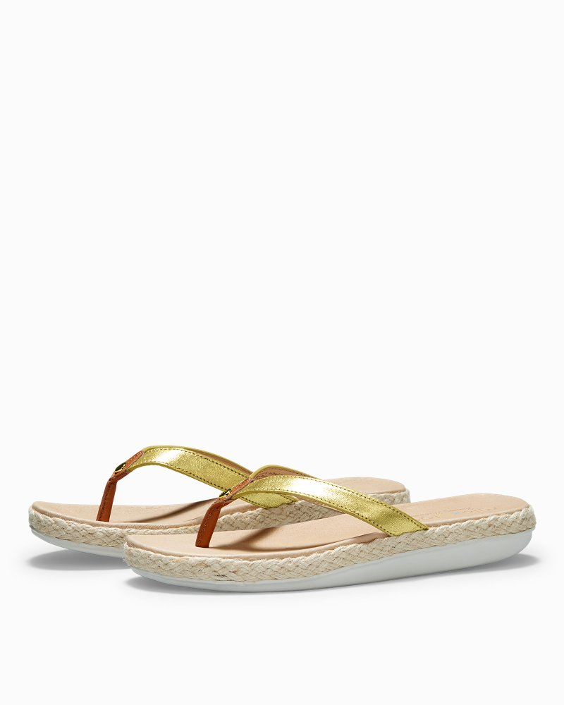 Relaxology Ionna Leather Flip Flops