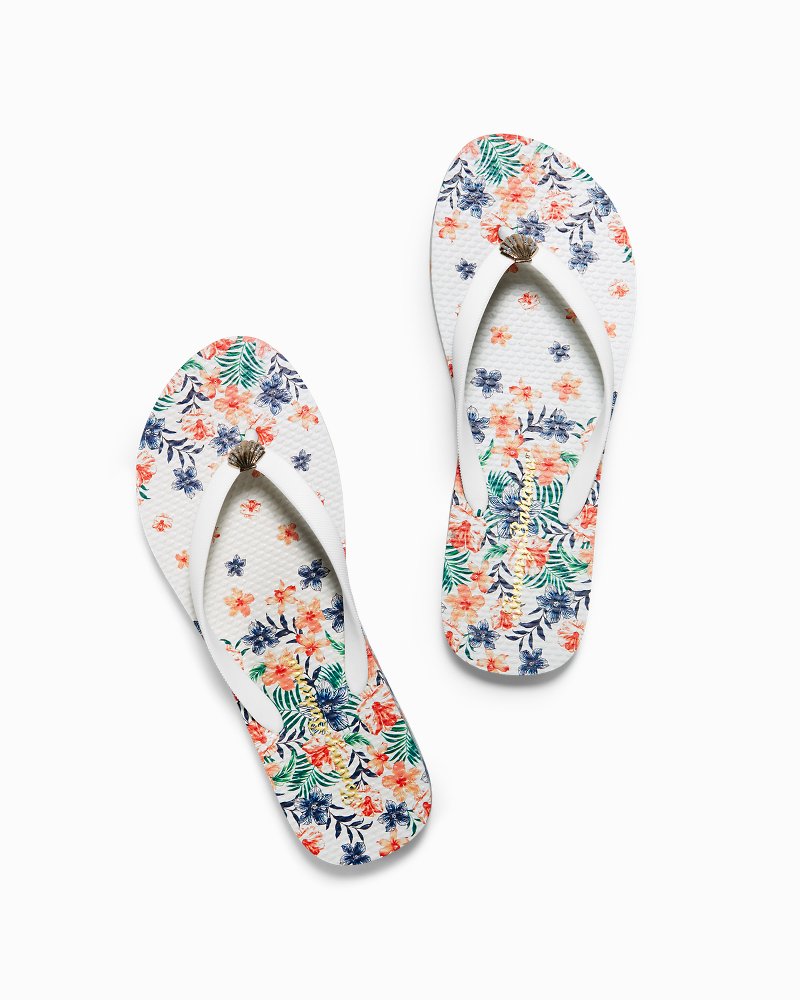 Whykiki Floral Showers Flip Flops