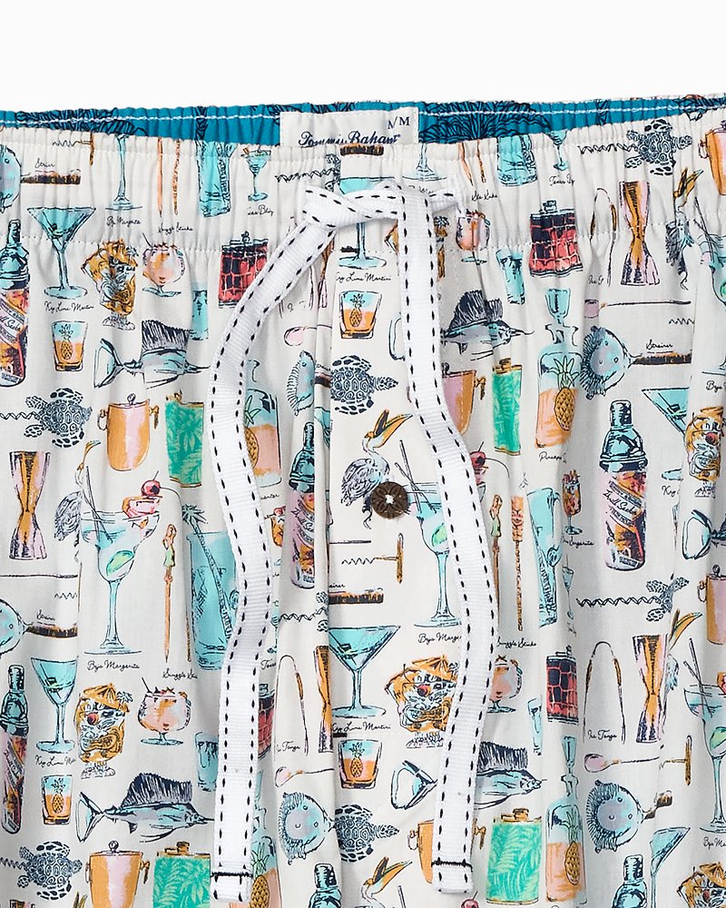 Thumbnail for Woven Printed Poplin Pajama Pants
