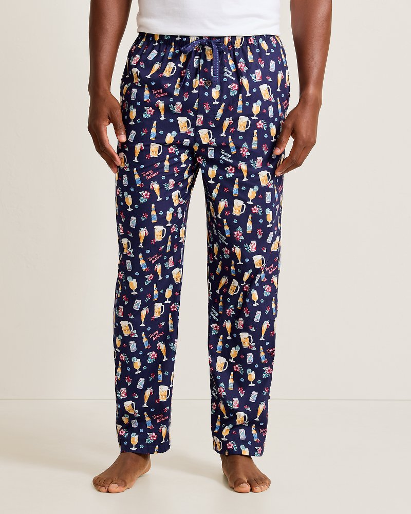 Woven Novelty Poplin Print Pajama Pants