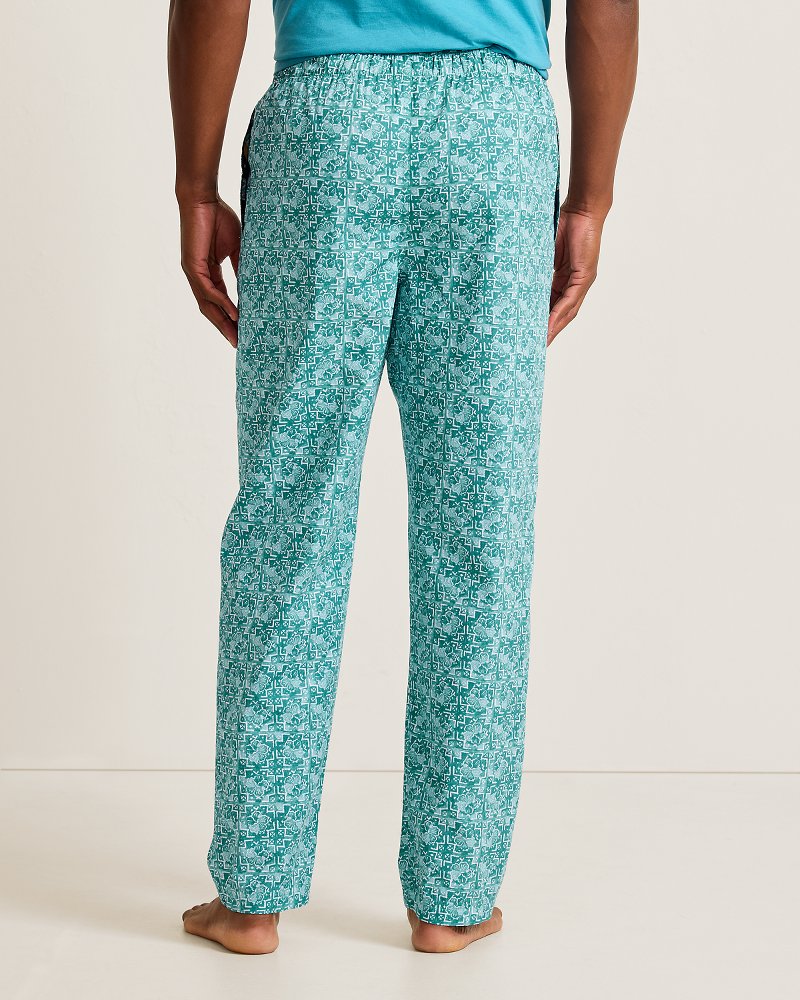 Woven Novelty Poplin Print Pajama Pants
