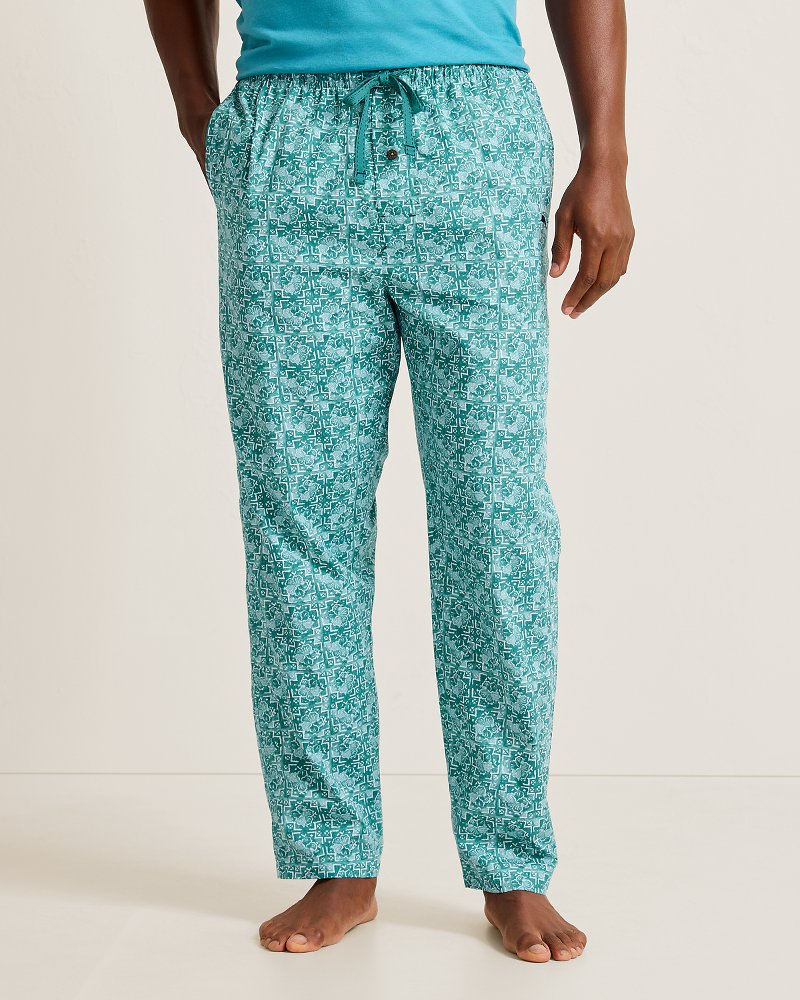 Woven Novelty Poplin Print Pajama Pants
