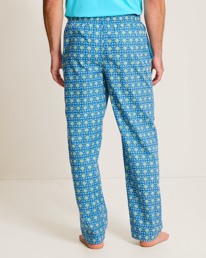 Woven Poplin Tropic Cocktail Print Pants
