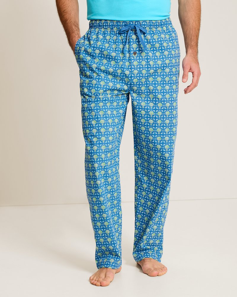 Woven Poplin Tropic Cocktail Print Pants