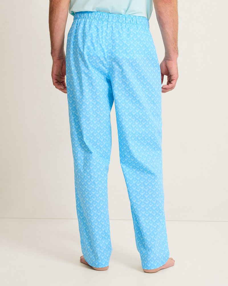 Woven Poplin Tropic Cocktail Print Pants