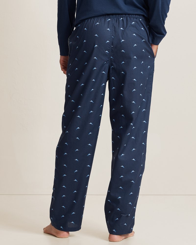 Woven Poplin Paradise Print Pants