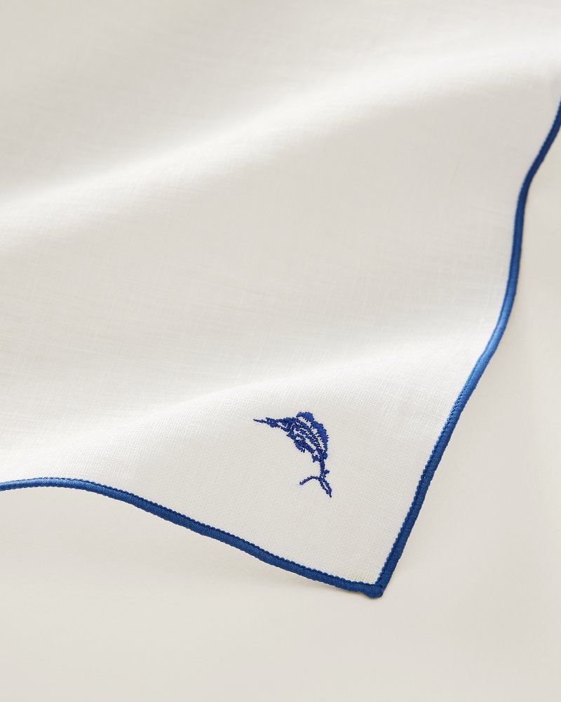 Linen Marlin Pocket Square