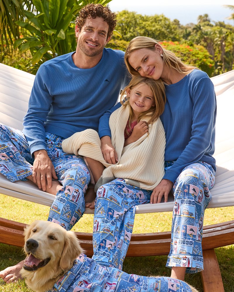 Men's Patchwork Santa Matching Pajama Set