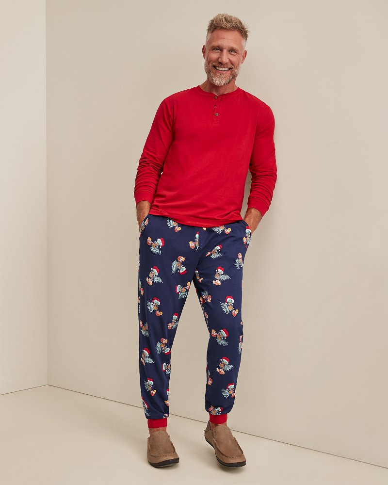 Men's Pineapple Santa Matching Pajama Set
