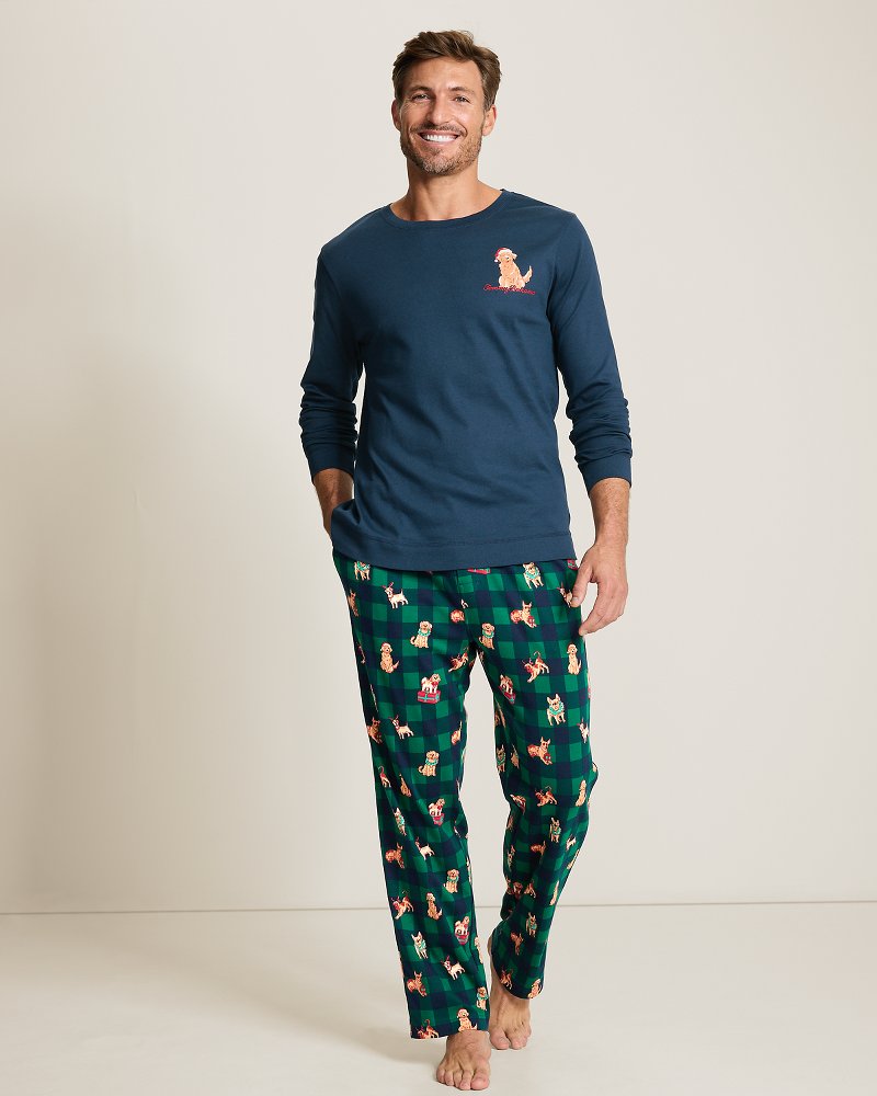 Men's Holiday Dogs Family Pajama Set