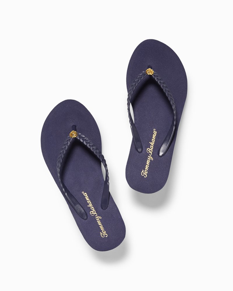 tommy bahama wedge flip flops
