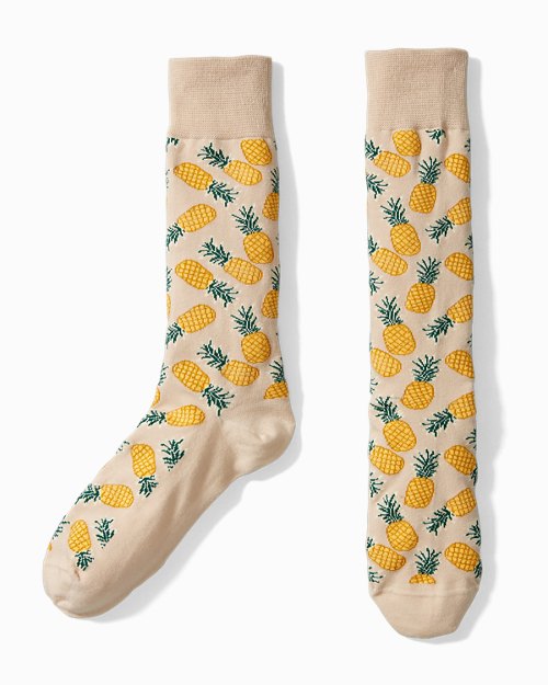 A Pineapple a Day Socks