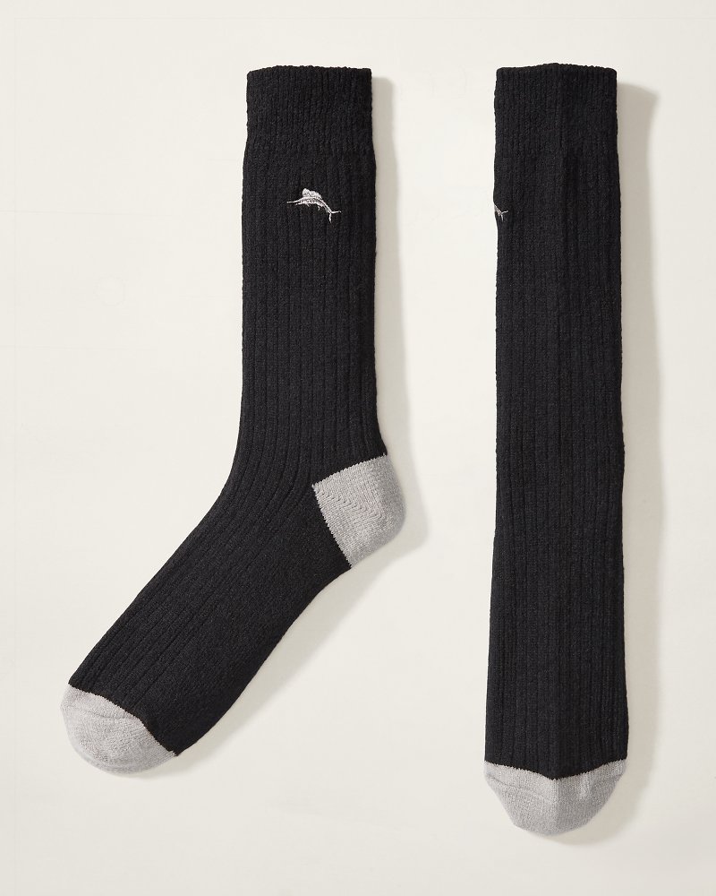 Thumbnail for Ribbed Crew Socks