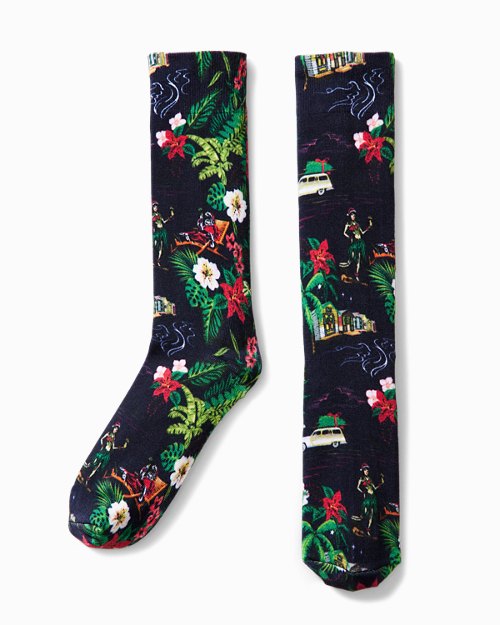 Santa's Clocked Out Socks