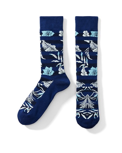 Paradise Floral Stripe Socks