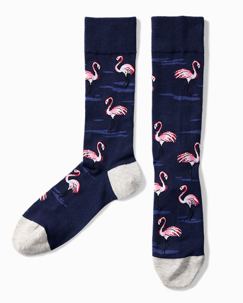 Frolicking Flamingo Socks