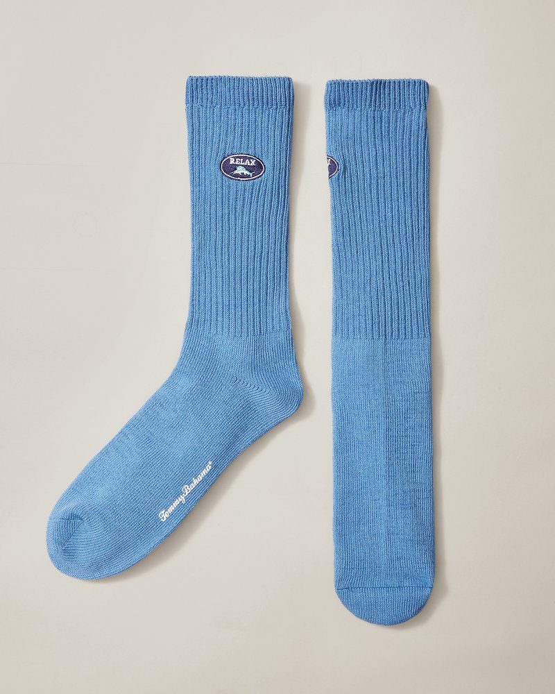 Relax Ribbed Crew Socks