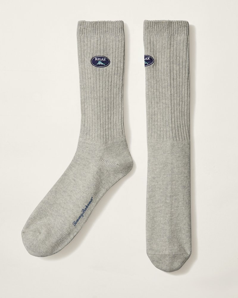 Relax Ribbed Crew Socks