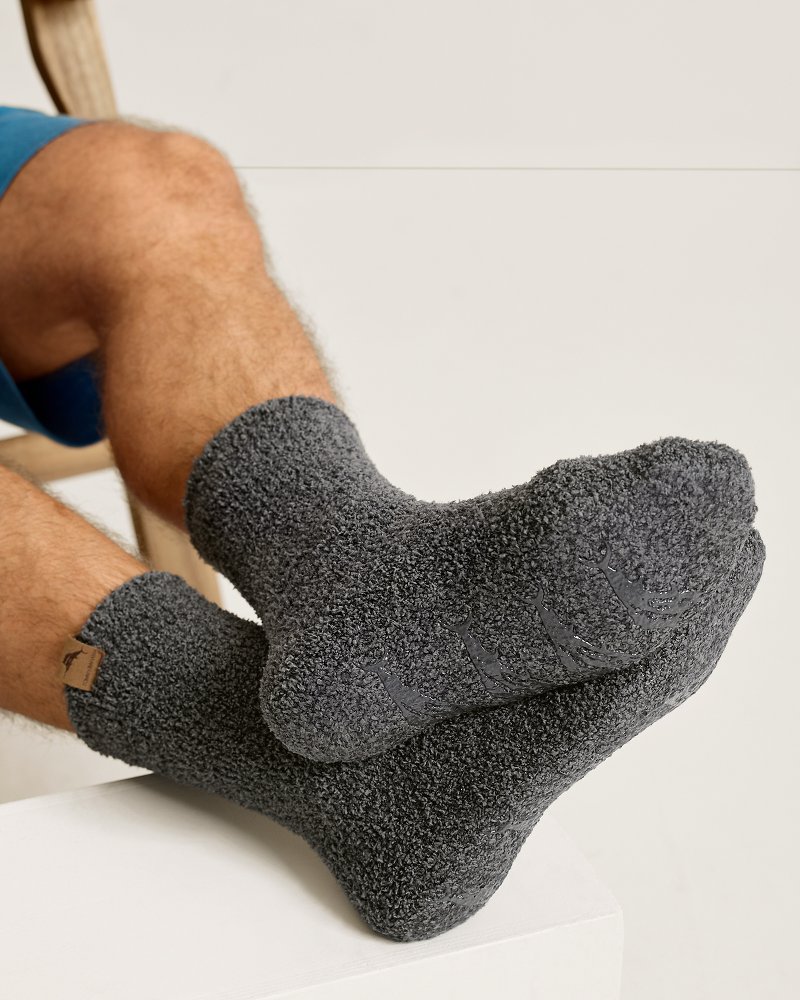 Men's Grey Island Soft Lounge Socks