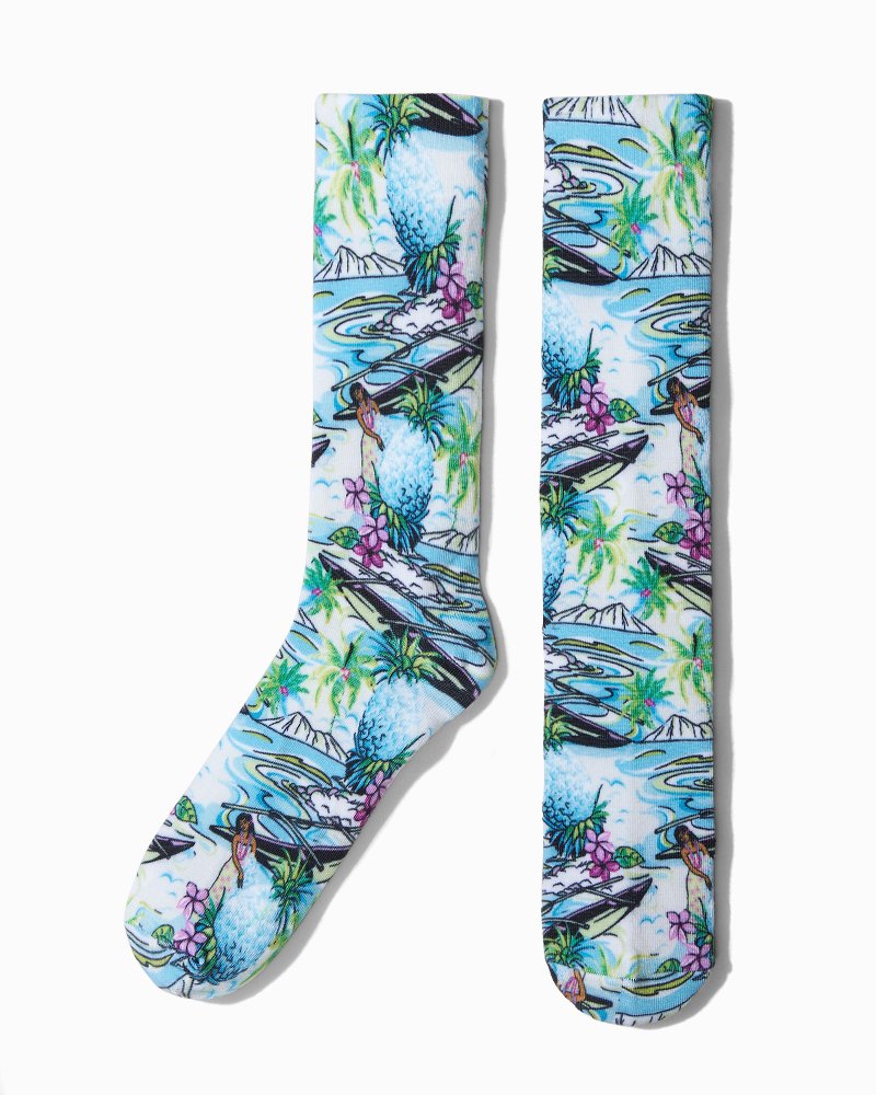 Lagoon by the Sea Socks