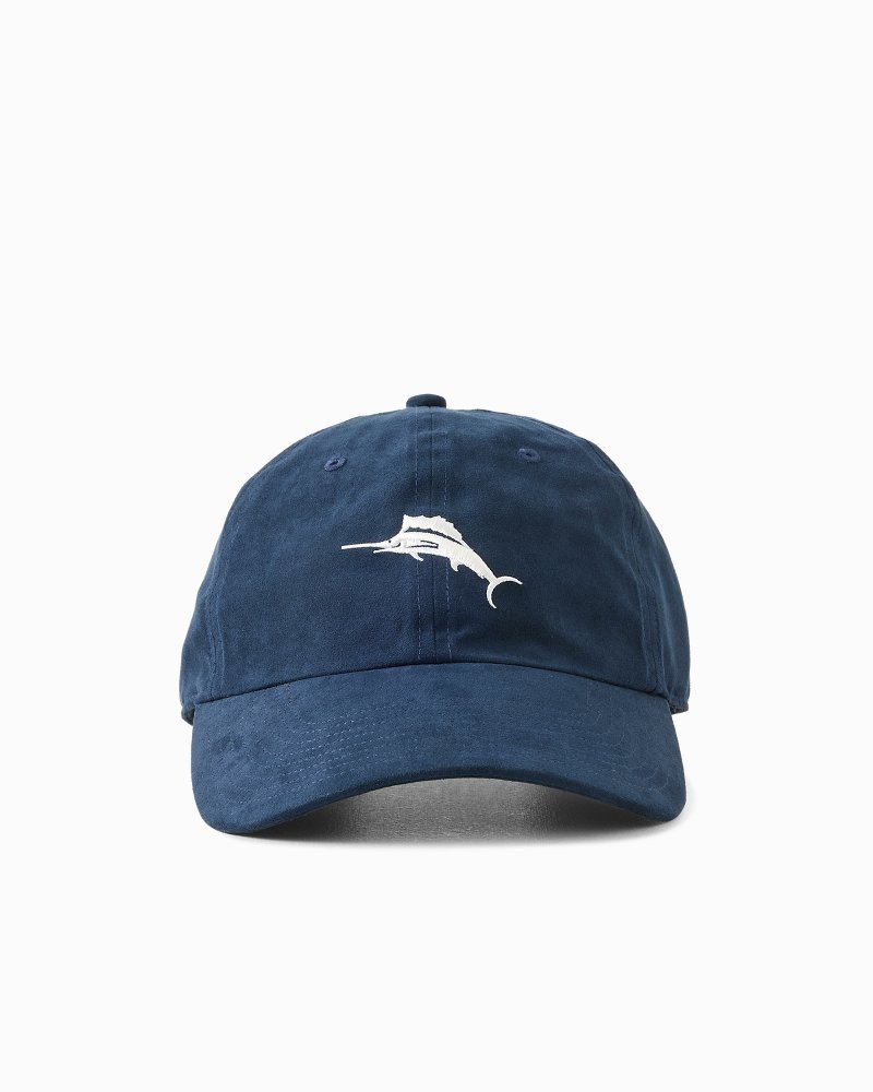 Marlin Faux Suede Packable Cap