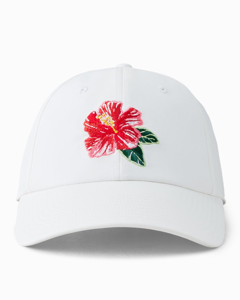 Hibiscus Embroidered Cap