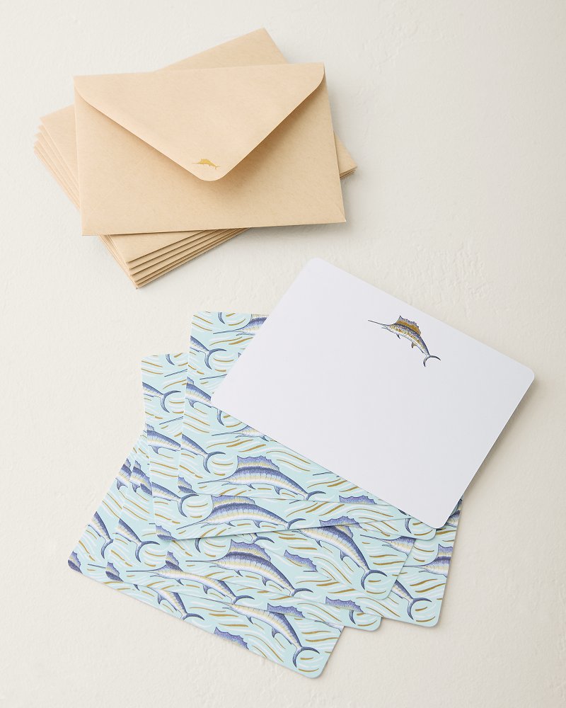 Coastal Service Marlin Flat Notecard Set