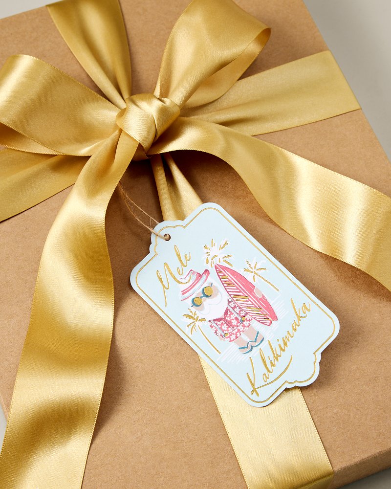 Surfing Santa Gift Tags