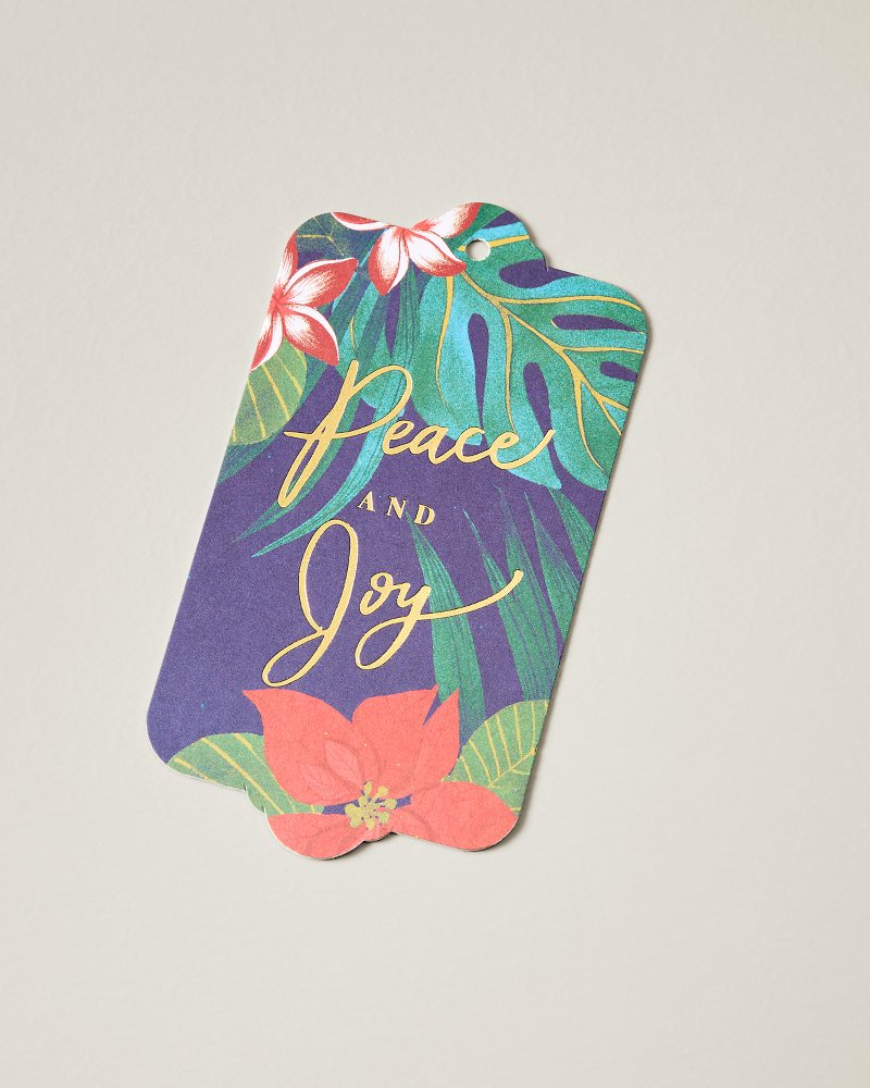 Peace & Joy Tropical Gift Tags