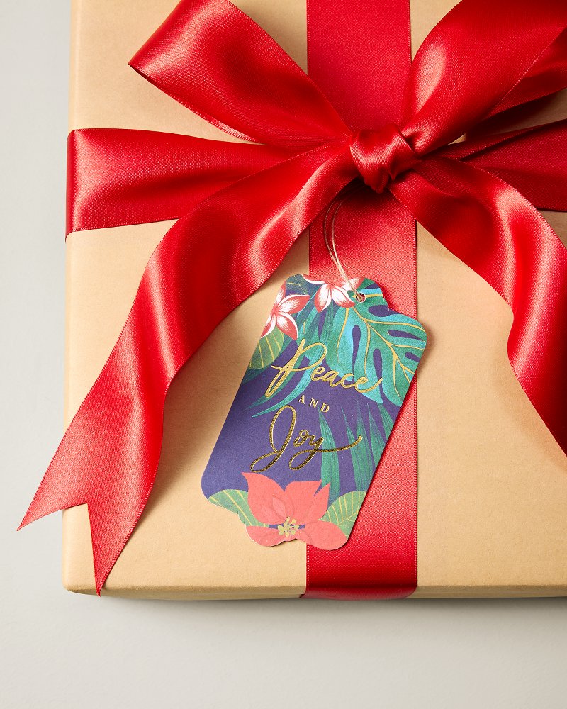 Peace & Joy Tropical Gift Tags