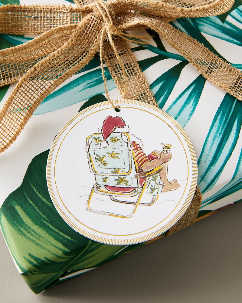 Beach Santa Gift Tags