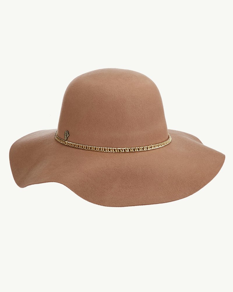 Tan felt store floppy hat