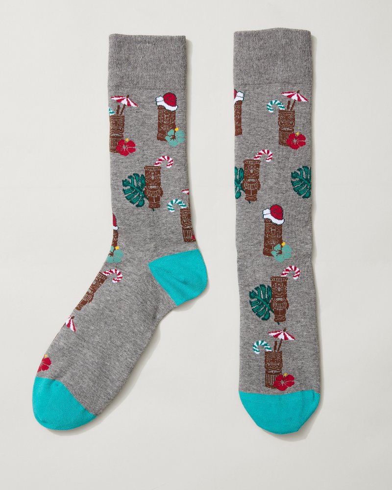 Tiki's the Season Socks