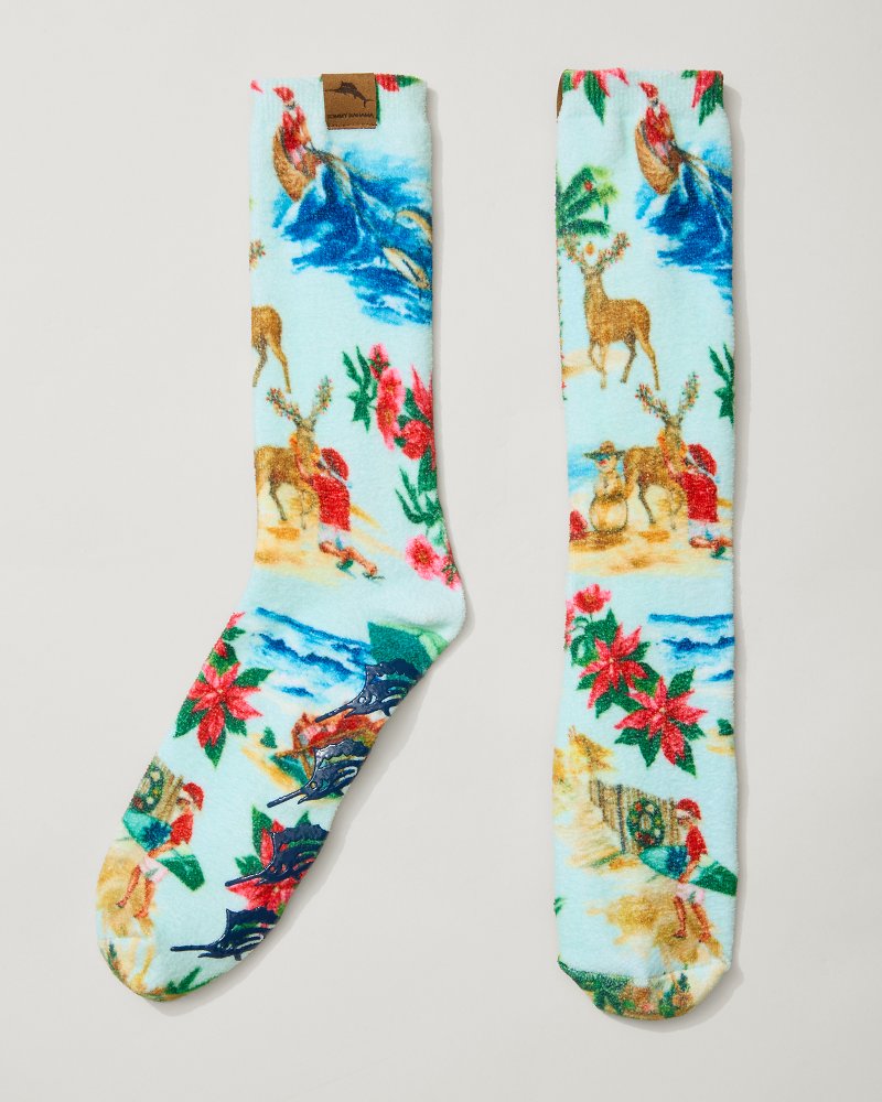 Men's Island Soft® Holiday Santa Socks