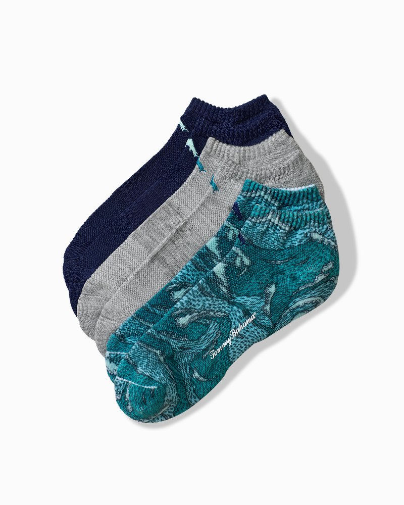 Wavescape IslandZone Athletic Socks—3-Pack