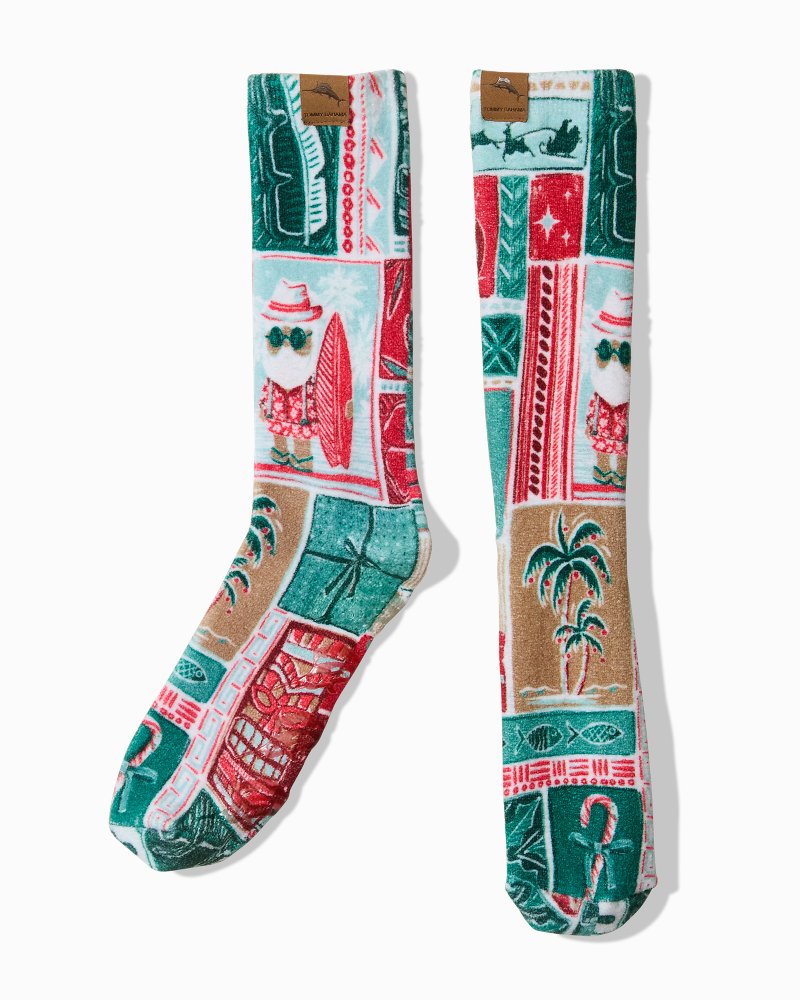 Men's Island Soft Cozy Beachy X-Mas Lounge Socks