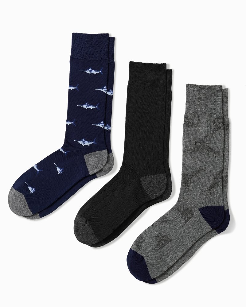 Boxed Marlin Socks - 3-Pack