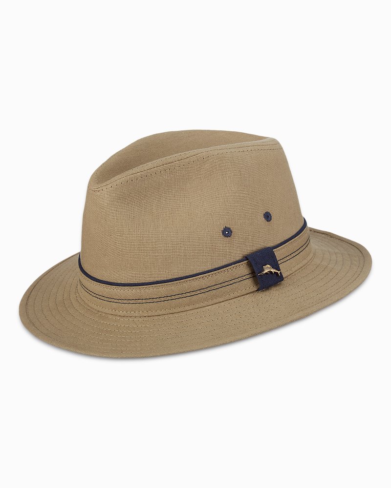 Linen-Blend Safari Hat