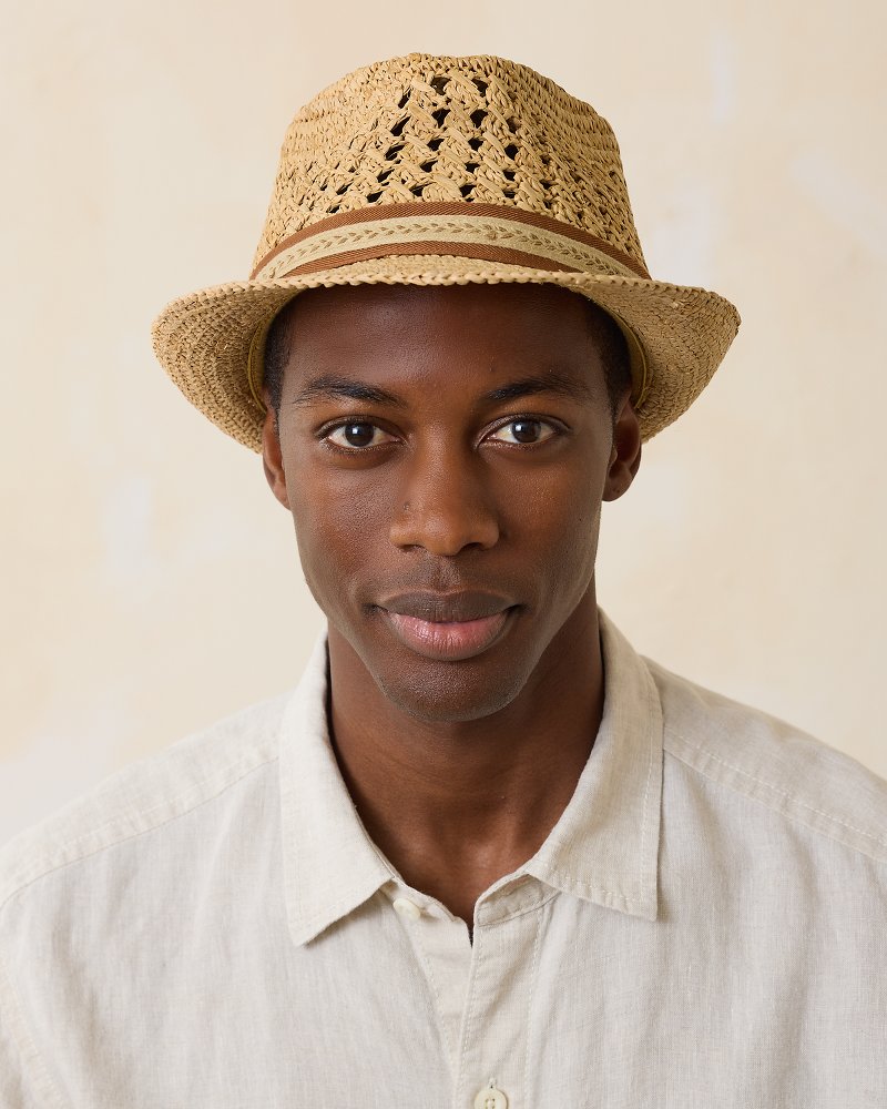 Crocheted Raffia Hat