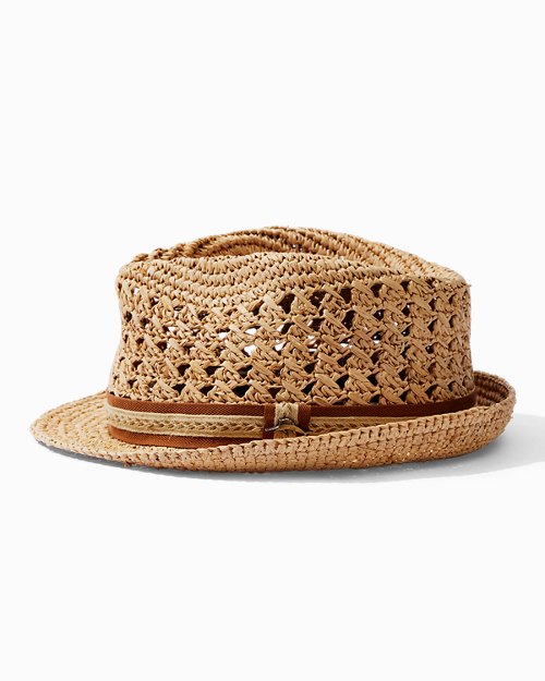 Crocheted Raffia Hat