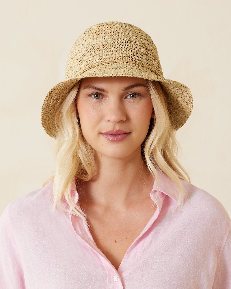 Crochet Raffia Fedora Hat