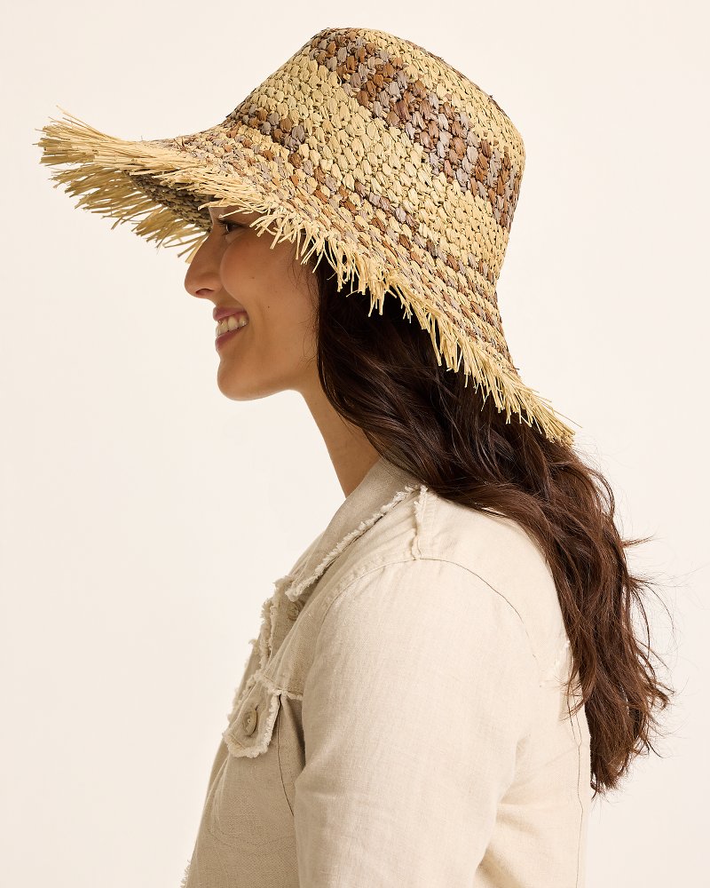 Waverly Frayed Edge Raffia Sun Hat