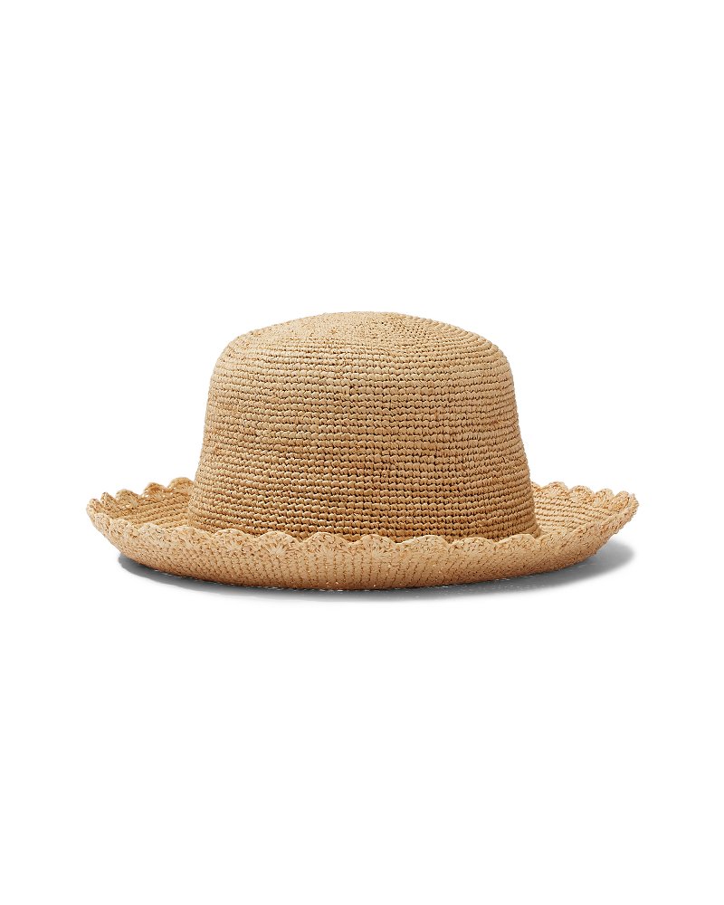 Sand Dollar Raffia Bucket Hat