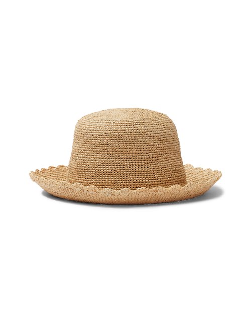 Sand Dollar Raffia Bucket Hat