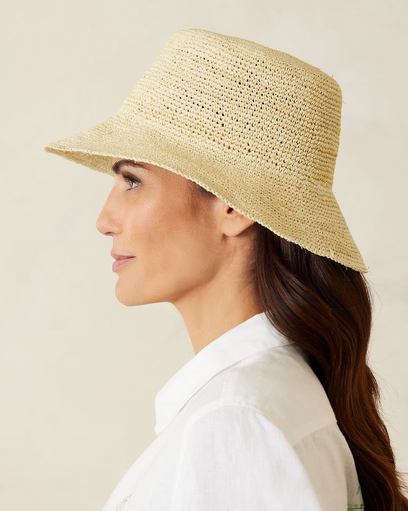 Weekend Raffia Packable Bucket Hat