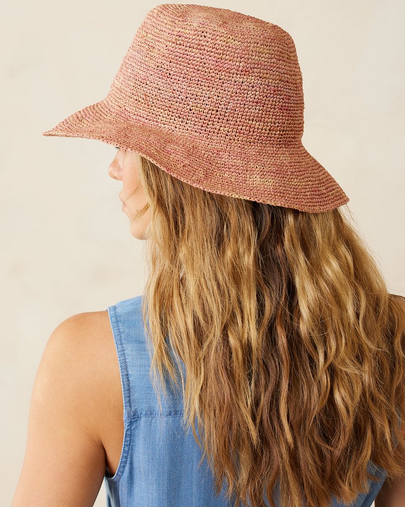 Weekend Raffia Packable Bucket Hat