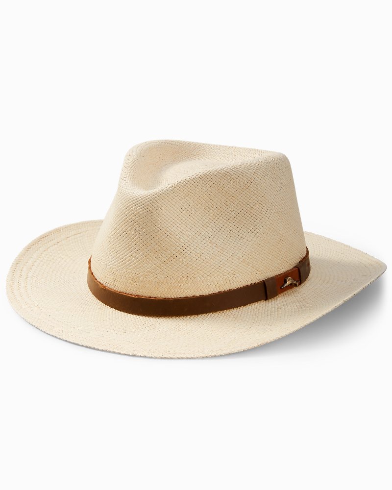 Tommy Bahama Men's Kalama Straw Hat Natural at  Men's