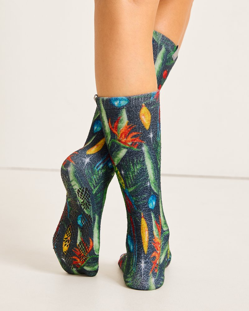 Women's Island Soft® Holiday Parrot Socks