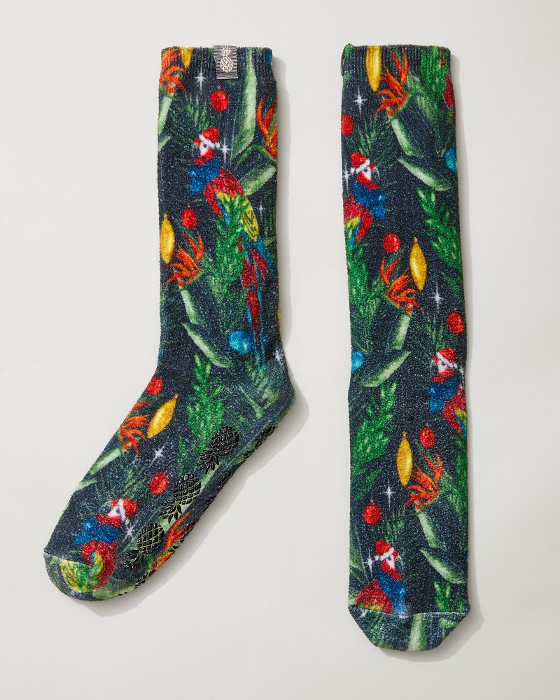 Women's Island Soft® Holiday Parrot Socks